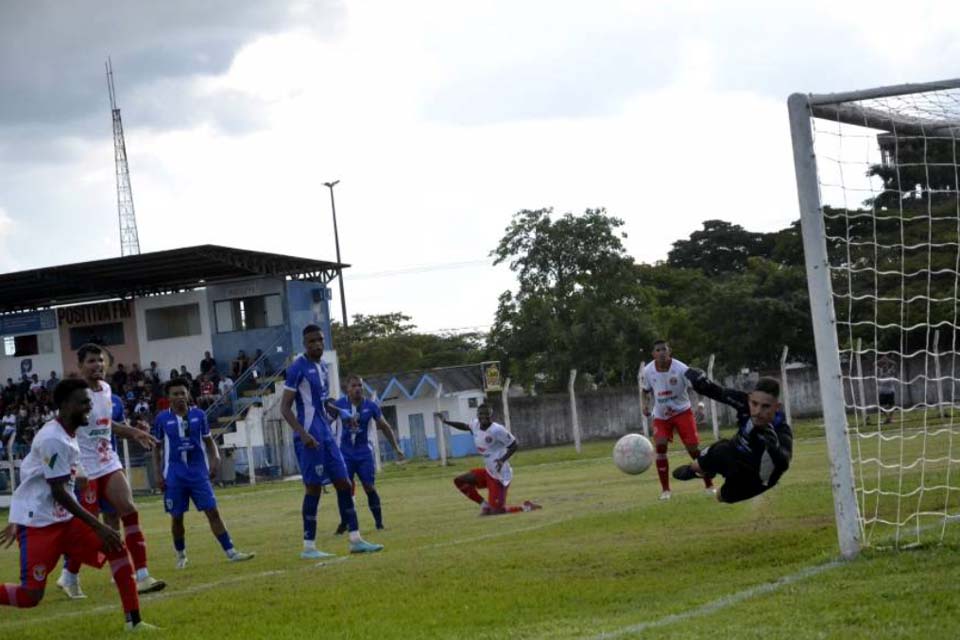 Em jogo de poucas oportunidades, VEC x União Cacoalense termina sem gol no Portal da Amazônia