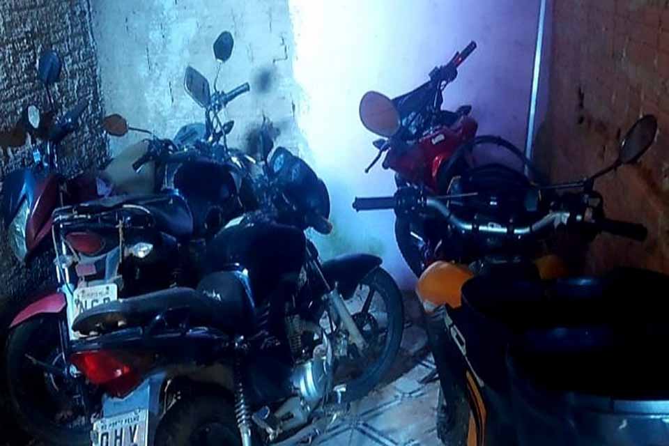  Polícia Militar recupera sete motocicletas roubadas na zona Leste de Porto Velho