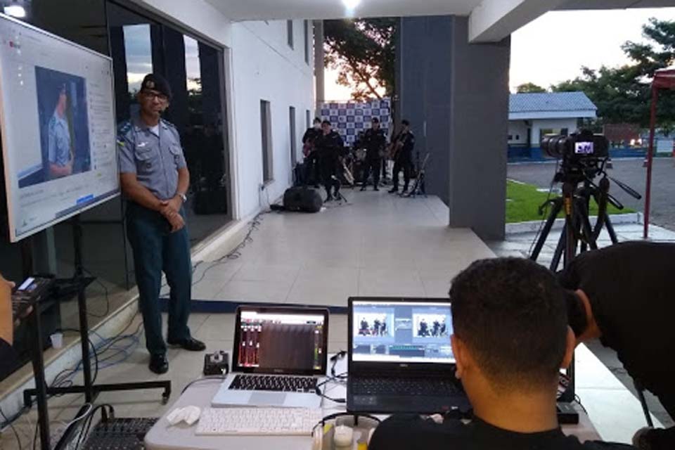 Combo da banda de música da Polícia Militar de Rondônia antecipa Dia das Mães com live nas redes sociais