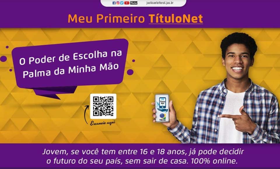 Meu Primeiro Título Net: Campanha busca alistamento eleitoral de adolescentes de municípios do interior de Rondônia 