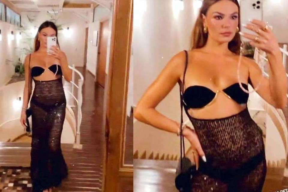 Isis Valverde surge deslumbrante com look transparente: 'Amando cada detalhe'