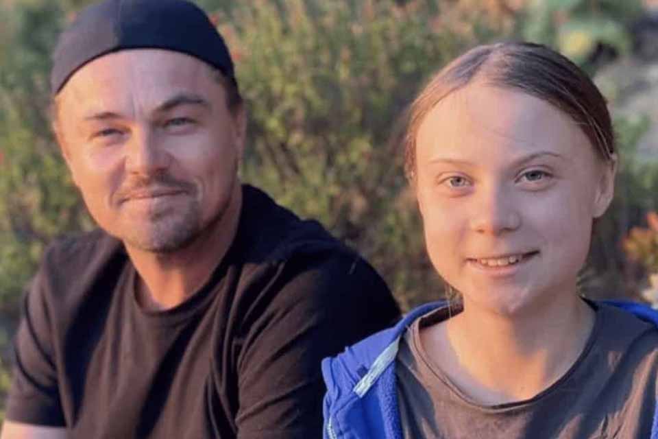 Leonardo DiCaprio sobre Greta Thunberg: 'É líder de nosso tempo'