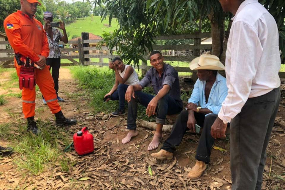 Técnico de enfermagem é encontrado por equipes de buscas no km 07 da linha 621 