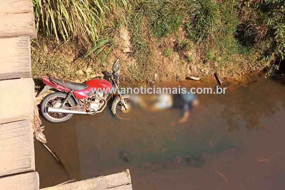   Empresário é encontrado morto ao lado de moto em riacho na Linha 128