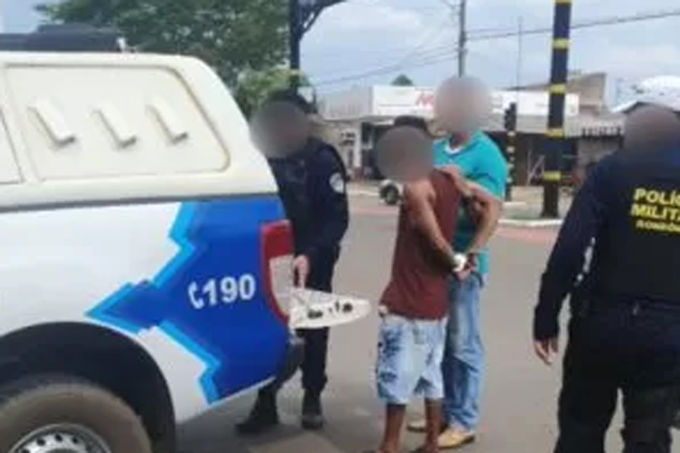 Homem é preso por policial militar de folga em Vilhena