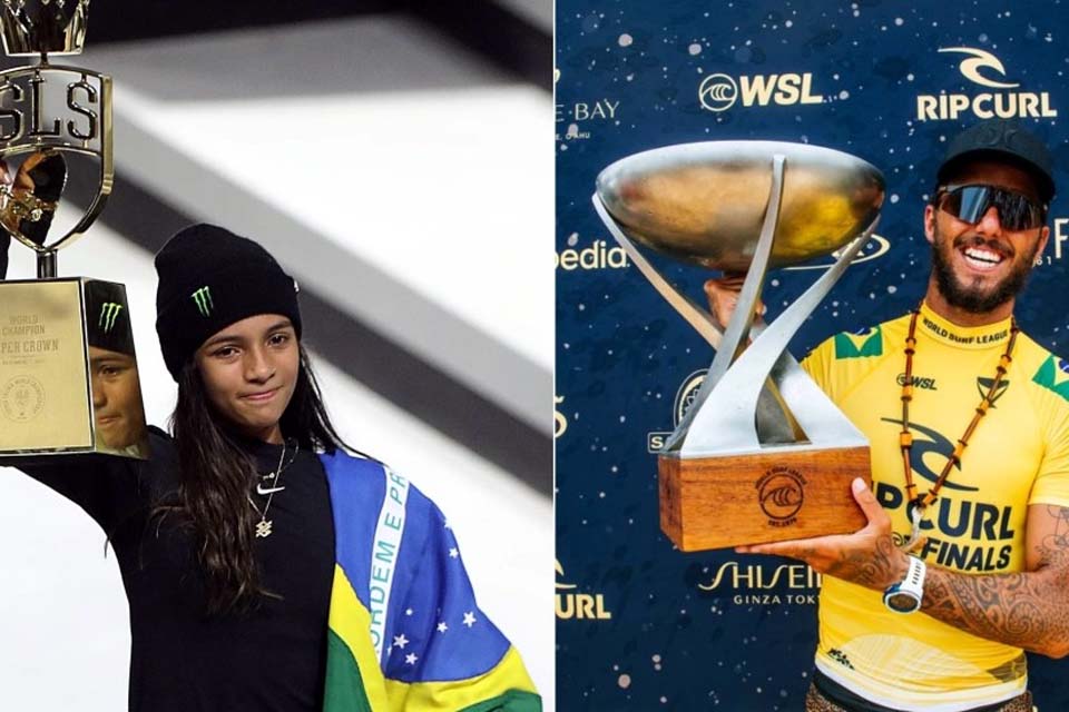 Rayssa Leal e Filipe Toledo são indicados ao Prêmio Laureus