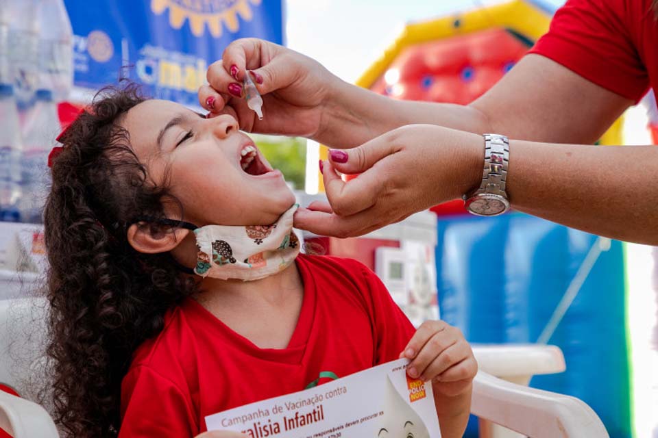 Campanha de Vacinação contra a Pólio encerra na sexta-feira (14) em Porto Velho