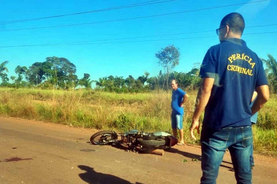 Servidor público morre em acidente entre moto e bicicleta na RO-387