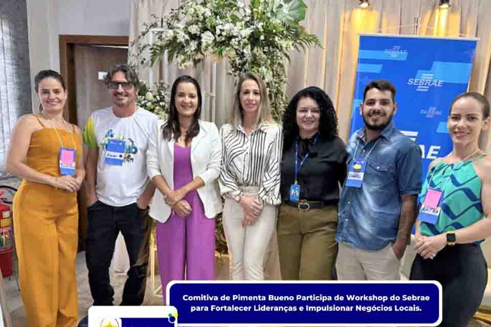 Comitiva de Pimenta Bueno participa de Workshop do Sebrae-to para fortalecer Lideranças