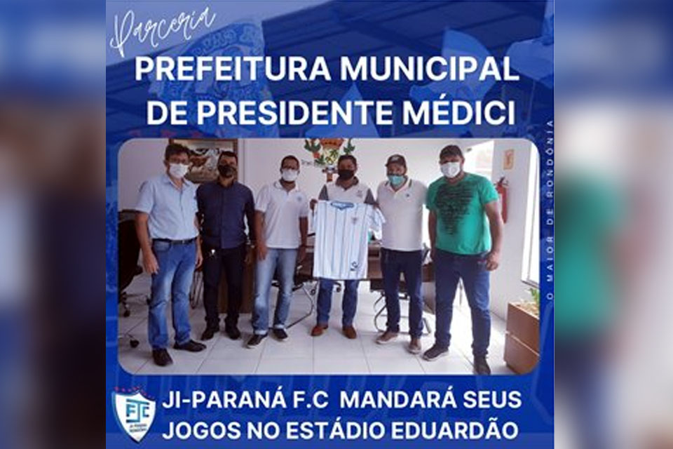 Ji-Paraná mandará seus jogos do pelo Rondoniense-2021 em Presidente Médici