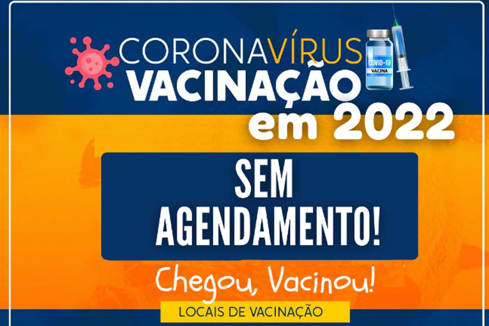 Secretaria Municipal de Saúde anuncia vacinação contra covid-19 sem agendamento em 2022