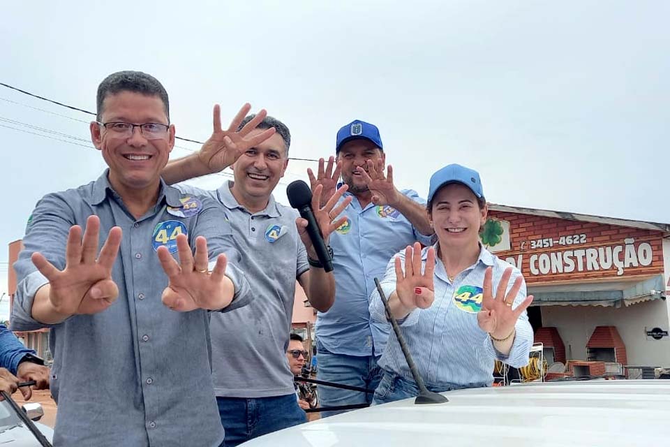 Jaqueline Cassol declara apoio para o Coronel Marcos Rocha e participa de agendas de campanha pela região do Café com o candidato