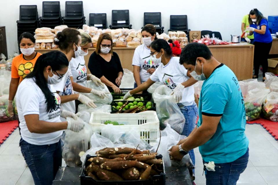 Entidades assistências, não governamentais e mais 160 famílias recebem alimentos