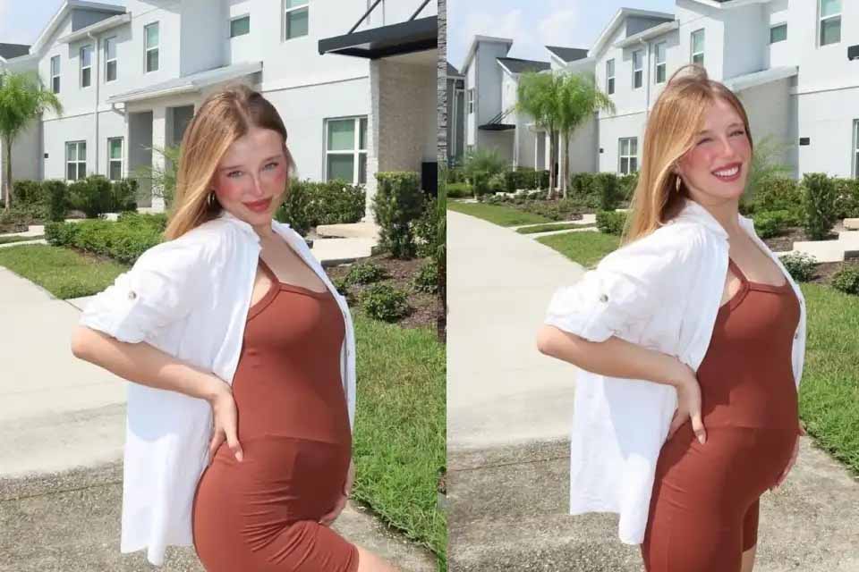 Grávida, Duda Reis impressiona seguidores com barriga de 4 meses em viagem aos EUA