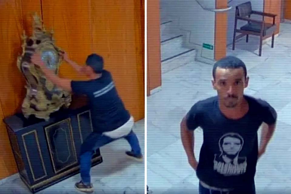 PF prende homem filmado ao destruir relógio no Palácio do Planalto