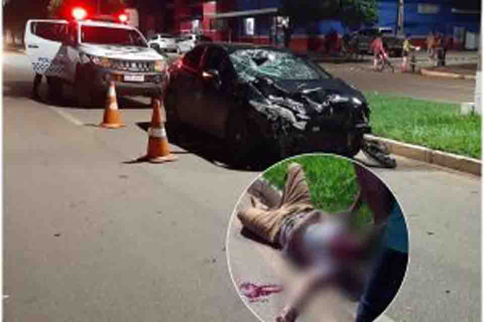 Colisão entre carro e moto deixa cabeleireiro gravemente ferido