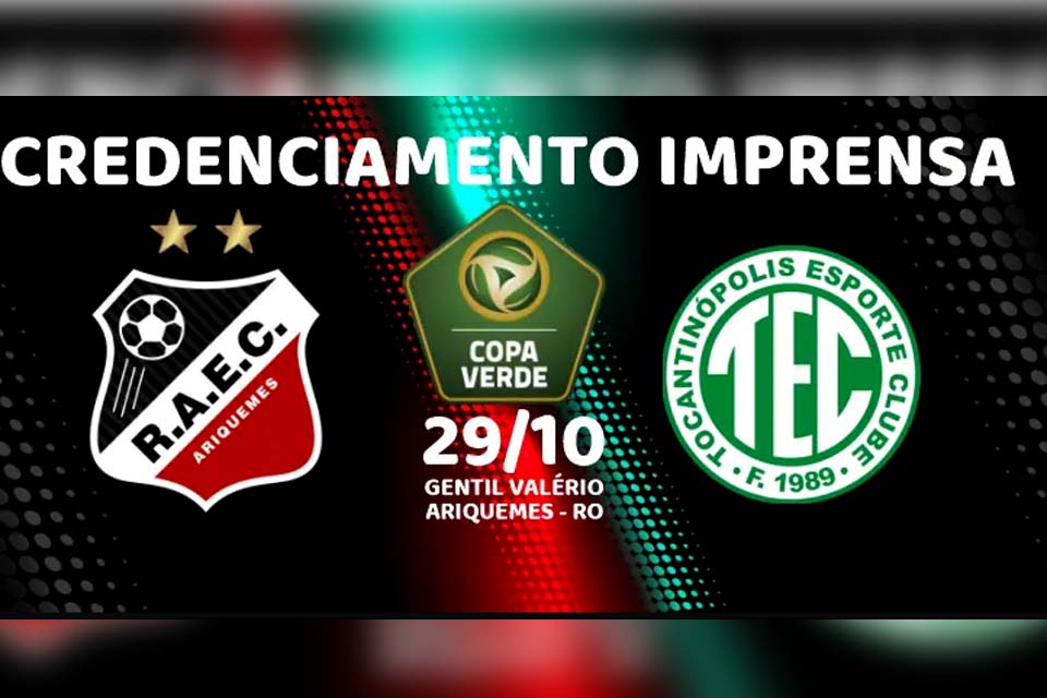 COPA VERDE 2022: Credenciamento da imprensa encerra nesta quarta-feira, 26/10