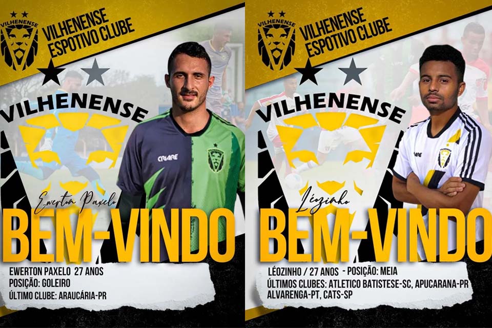 Vilhenense apresenta goleiro e meia para a disputa do Rondoniense 2023