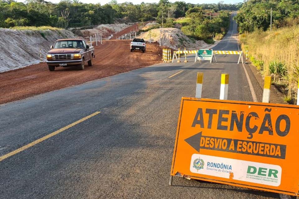 DER conclui desvio e interdita ponte sobre o rio Canário na Rodovia 391