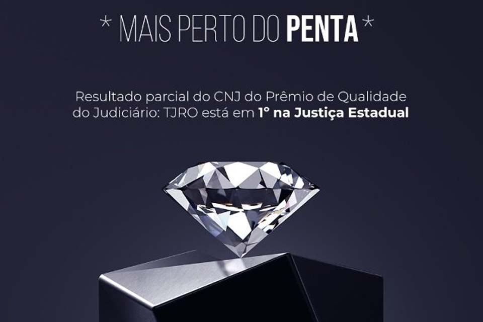 SINJUR: Tribunal de Justiça de Rondônia à beira da Premiação Diamante do CNJ pela 5ª vez