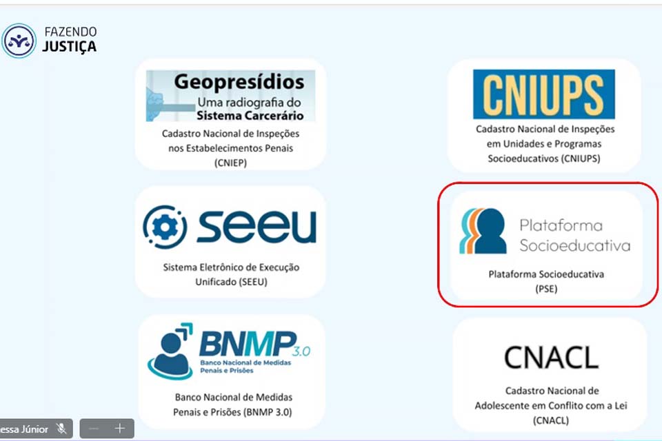 Tribunal de Justiça de Rondônia integrará plataforma socioeducativa do CNJ