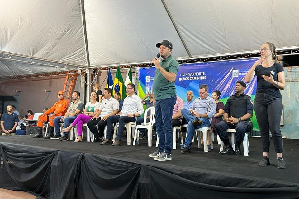 Deputado Cirone Deiró participa de inauguração da pavimentação asfáltica em Cacoal 