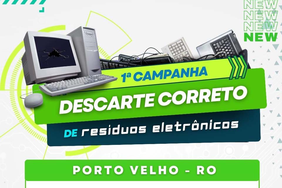 Prefeitura de Porto Velho realiza 1ª Campanha de Descarte Correto de Resíduos Eletrônicos