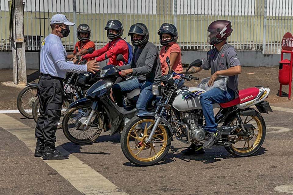 Agentes orientam sobre bolsões de motociclistas instalados em Porto Velho