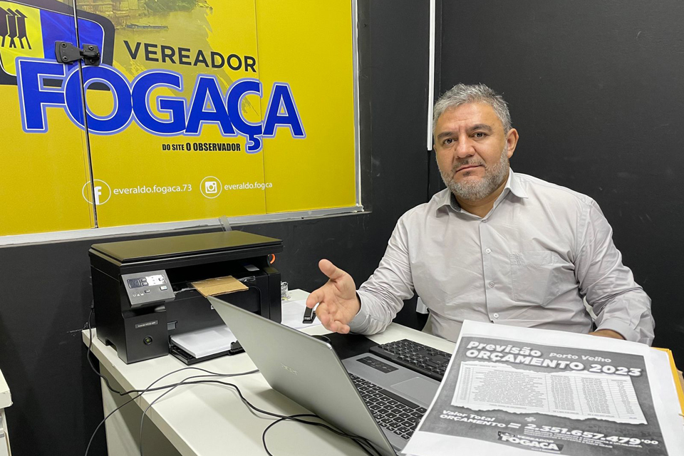 Orçamento 2023 chega à CCJR da Câmara Municipal de Porto Velho com aumento de 26,2%, informa vereador Fogaça