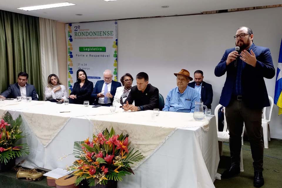 Detran Rondônia palestra no 2° Congresso Rondoniense de Câmaras Municipais e Vereadores, sobre Pnatrans