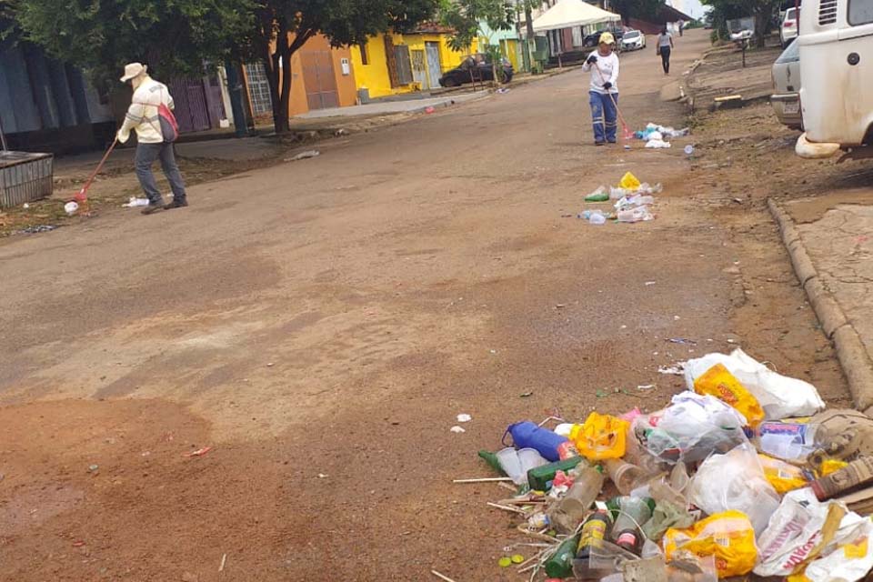 Prefeitura de Porto Velho realiza mutirões de limpeza durante o carnaval