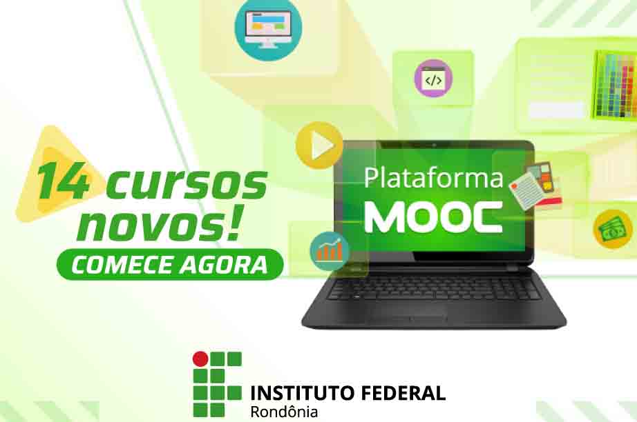 Nova Plataforma de Cursos MOOC do IFRO inicia com 14 cursos à disposição da comunidade