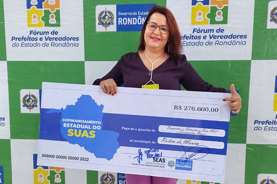 Semas recebe 276 mil reais do cofinanciamento e secretária Sandra Miranda agradece ao Governo