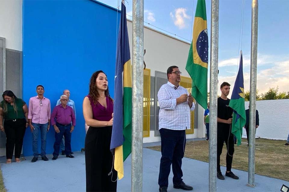 Prefeito Paulo da Remap comemora inauguração de nova Creche em Machadinho