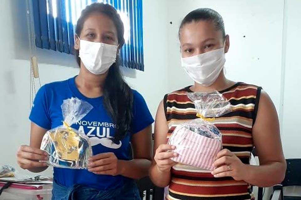 Voluntariado: agentes comunitários de Saúde do Cristo Rei produzem máscaras para moradores do bairro