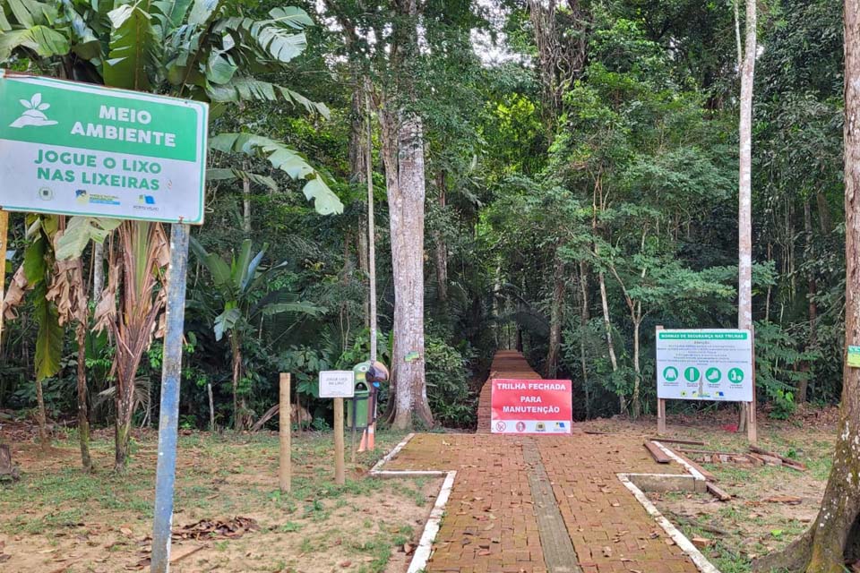 Trilha do Parque Natural está fechada para reforma