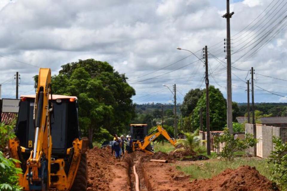 Retomadas as obras para expansão da rede de esgoto no município