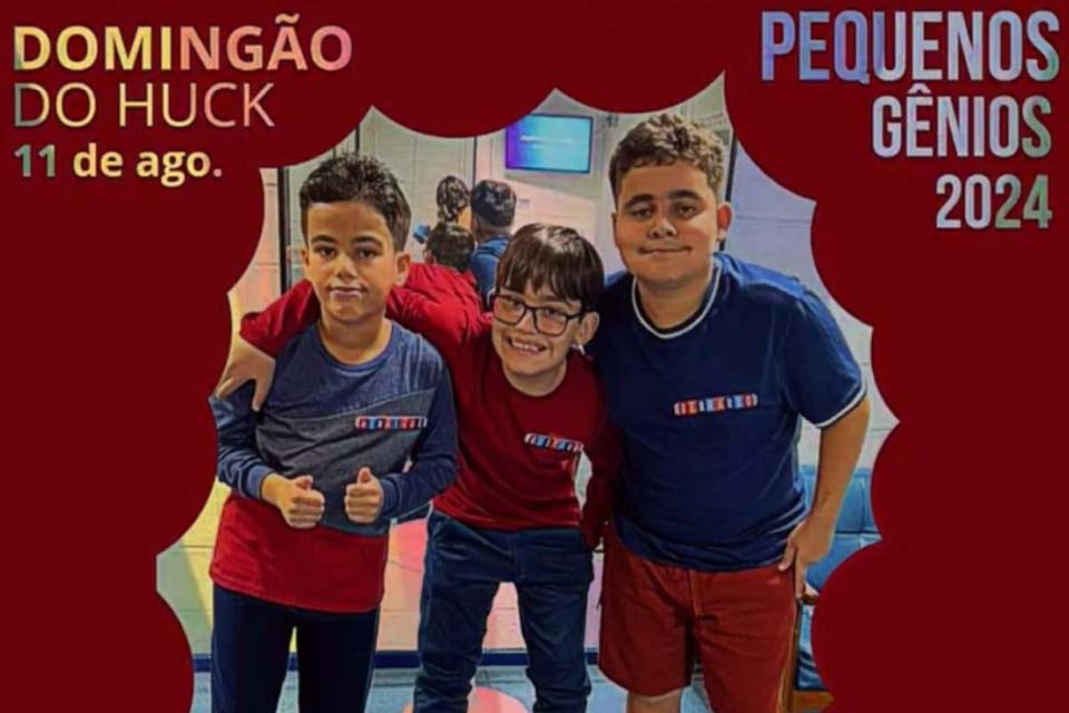 Pequeno Gênio Jaruense Representa Rondônia no Caldeirão do Huck Neste Domingo, Dia dos Pais