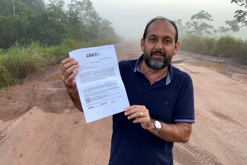 Deputado Laerte Gomes anuncia Ordem de Serviço do DNIT para recuperação da BR-429