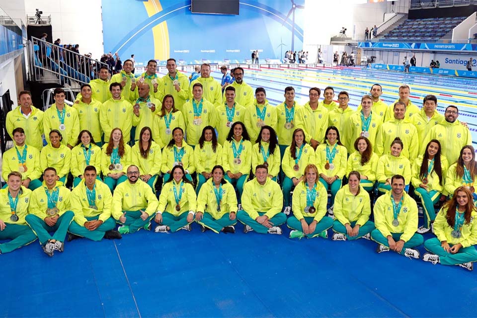 Natação brasileira encerra Pan-Americano de Santiago com 25 medalhas