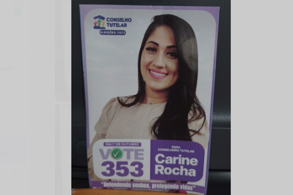 Carine Rocha concorre a conselheira tutelar em Porto Velho; Candidata lidera grupo de mulheres que se destaca pelas ações sociais