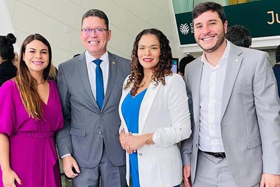 O Deputado Federal Maurício Carvalho participa do Rondônia Day em Brasília. 