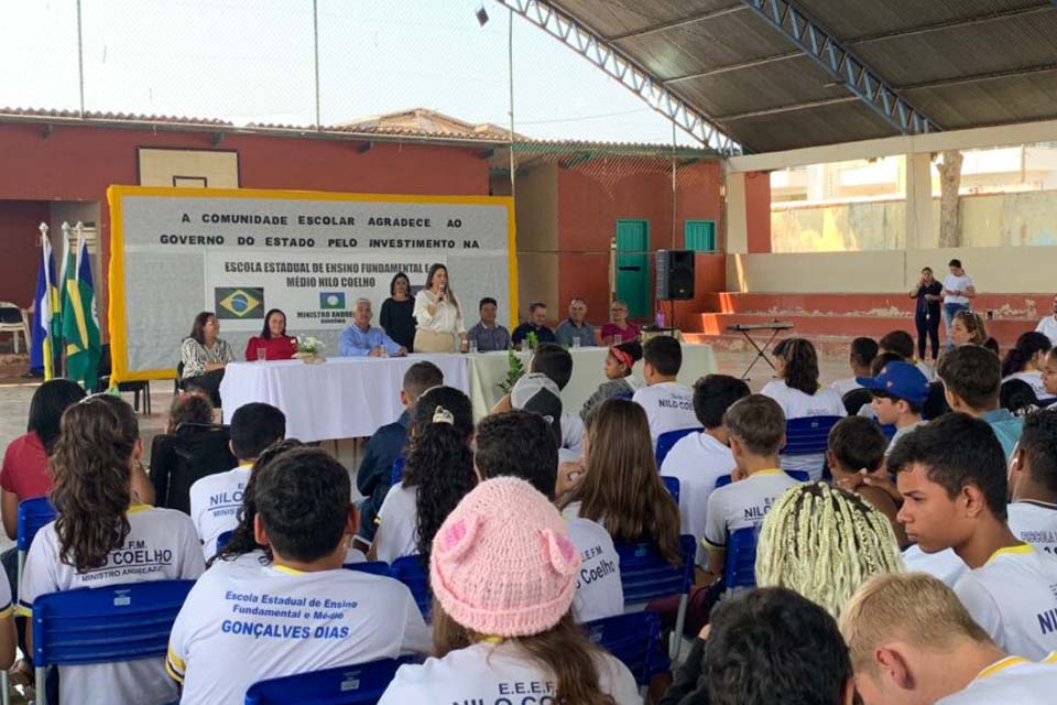 Governo de Rondônia investe em construção e reforma de escolas estaduais de Ministro Andreazza e distrito de Riozinho