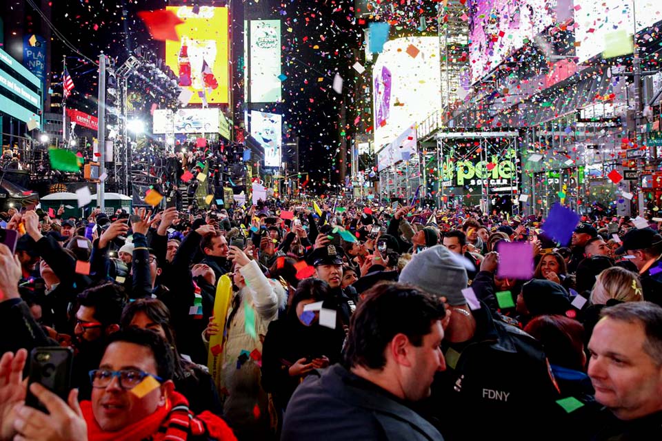 Celebração do ano-novo na Times Square, em Nova York, será virtual