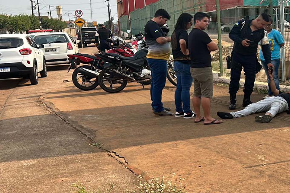 Motorista atropela e arrasta motociclista depois de briga no trânsito