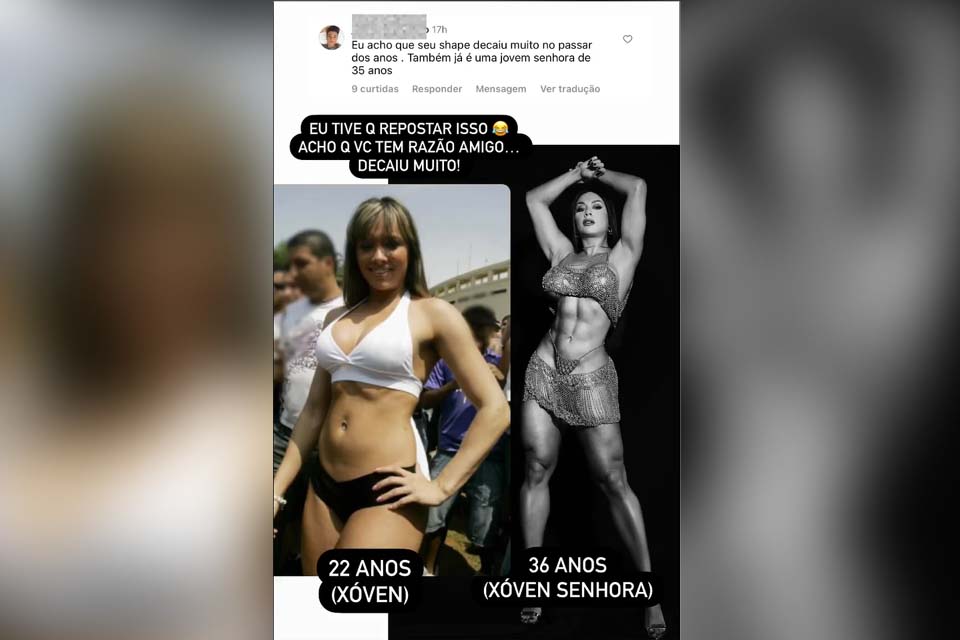 Juju Salimeni rebate crítica sobre seu corpo e apresenta antes e depois