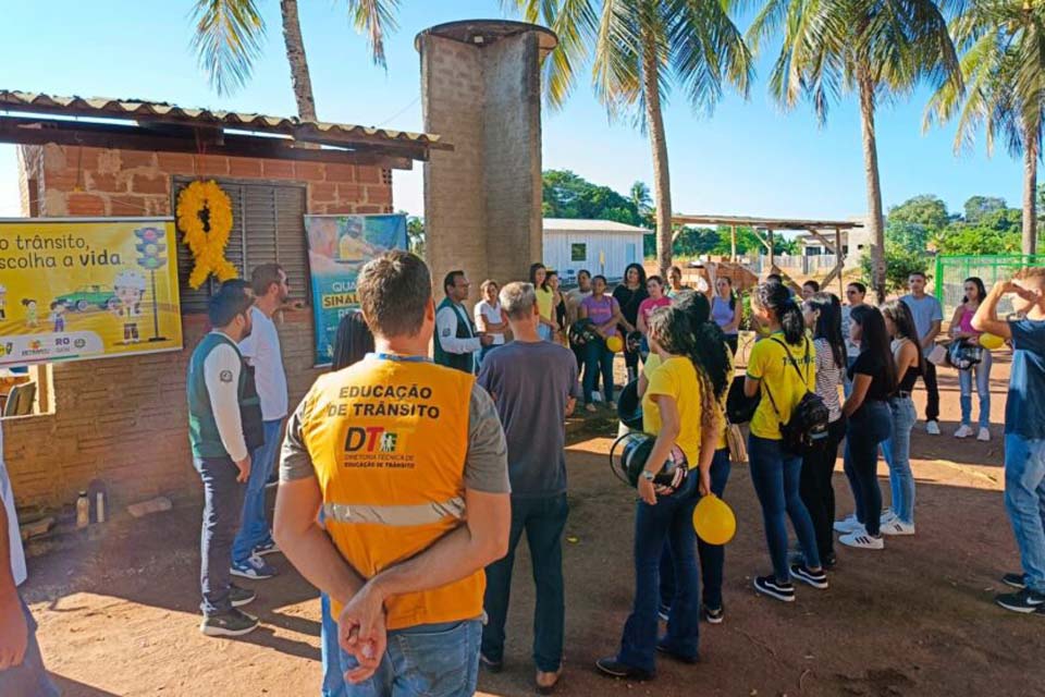 Ações educativas para um trânsito mais seguro são intensificadas na campanha Maio Amarelo