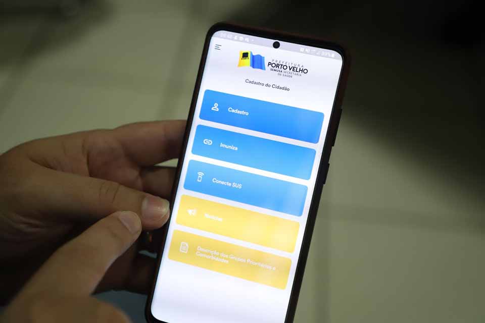 Prefeitura de Porto Velho lança aplicativo para facilitar agendamento de vacinas
