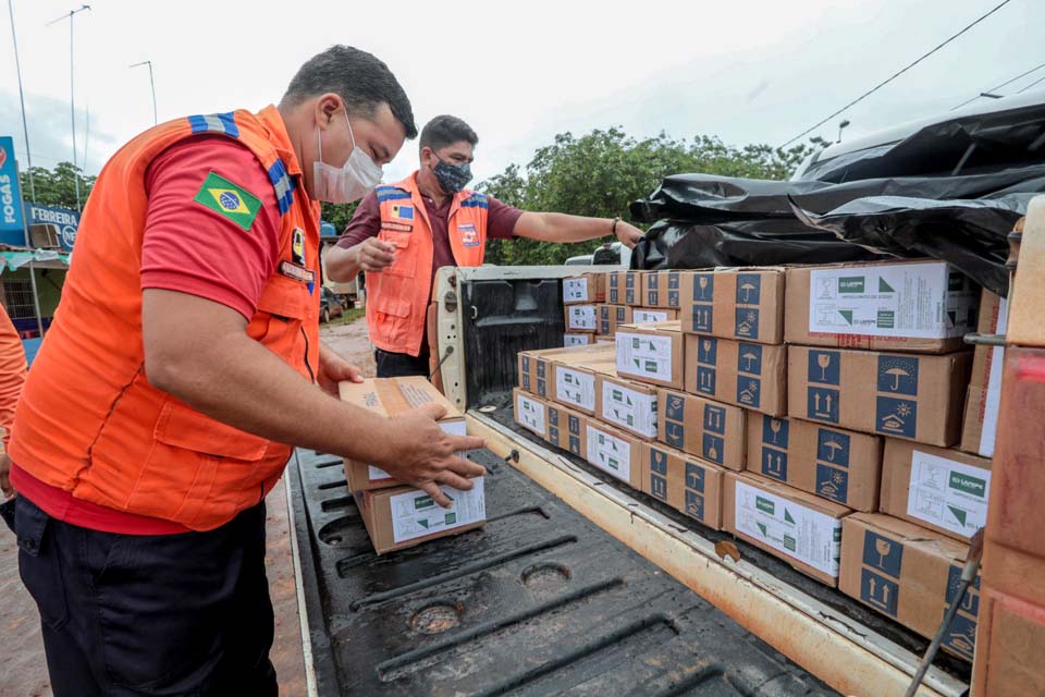 Moradores do baixo Madeira vão receber alimentos, água e hipoclorito