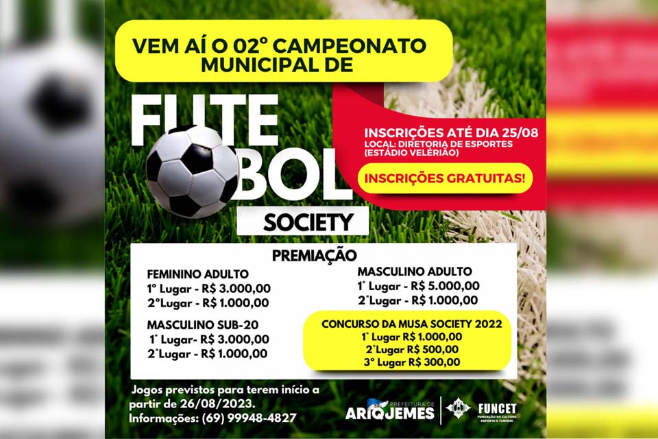 Hoje é dia de jogo pela XXV Copa Municipal de Futebol